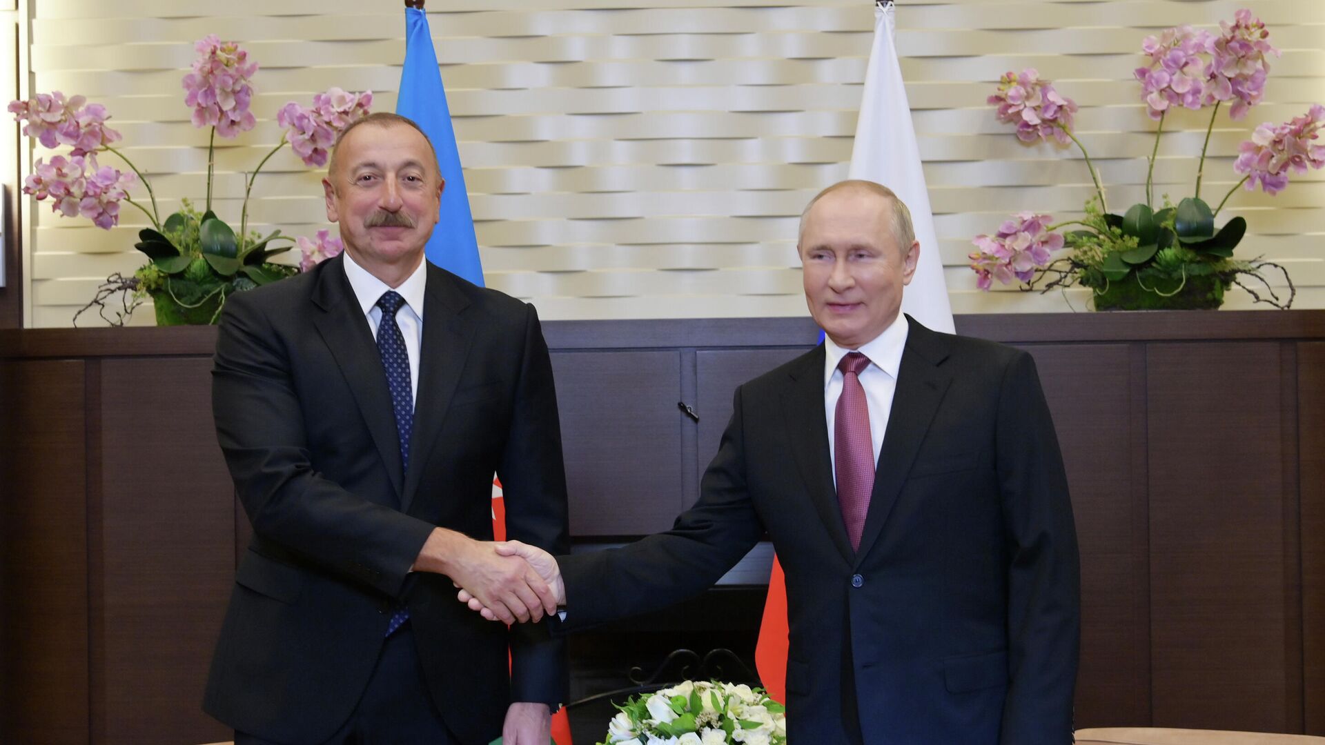 Президент Ильхам Алиев и президент Владимир Путин, фото из архива - Sputnik Азербайджан, 1920, 12.06.2022