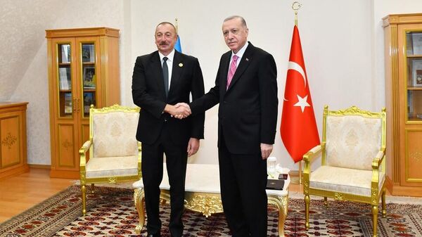 Президенты Азербайджана и Турции Ильхам Алиев и Реджеп Тайип Эрдоган, фото из архива - Sputnik Азербайджан