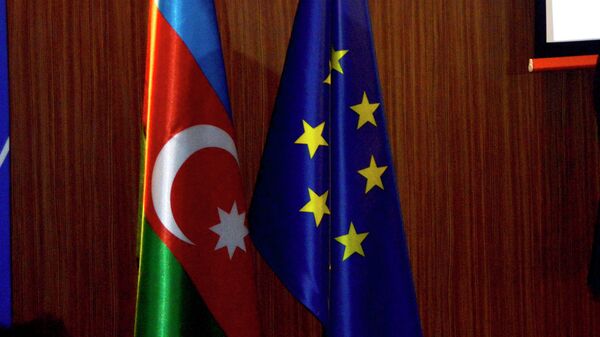 Флаг Азербайджана и ЕС - Sputnik Азербайджан