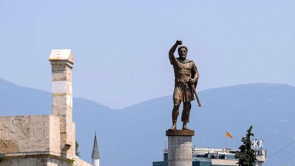 Makedoniyalı İsgəndərin heykəli - Sputnik Azərbaycan