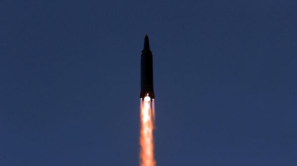 Запуск ракеты в КНДР  - Sputnik Азербайджан