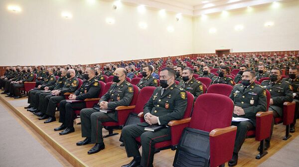 Учебно-методические сборы с сотрудниками кадровых органов Азербайджанской Армии - Sputnik Азербайджан