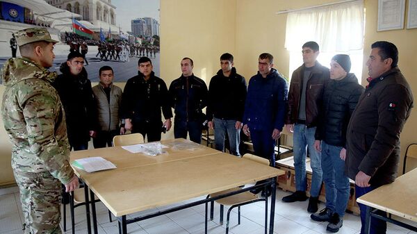 Учебные сборы военнообязанных - Sputnik Азербайджан