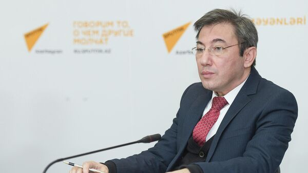 Пресс-конференция посла России в Азербайджане Михаила Бочарникова - Sputnik Азербайджан