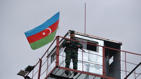 Азербайджанские пограничники приступают к несению службы по охране границы с Ираном на пограничной заставе Миндживан в Зангиланском районе - Sputnik Азербайджан
