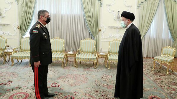 Закир Гасанов и президент Ирана - Sputnik Азербайджан