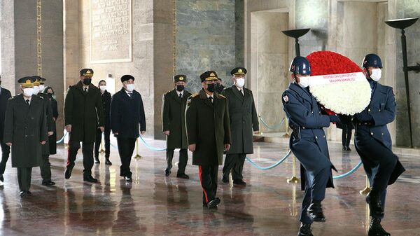 Во время визита генерал-полковника Закира Гасанова в Турцию - Sputnik Азербайджан