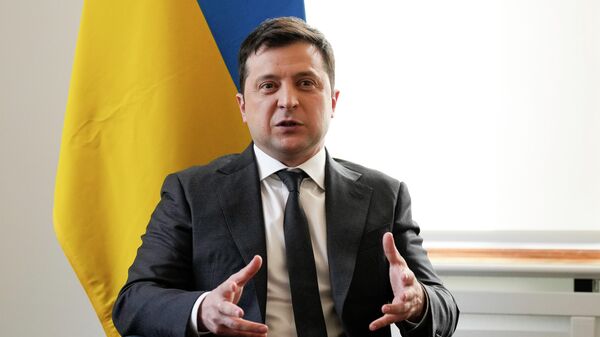 Ukrayna Prezidenti Volodimir Zelenski - Sputnik Azərbaycan