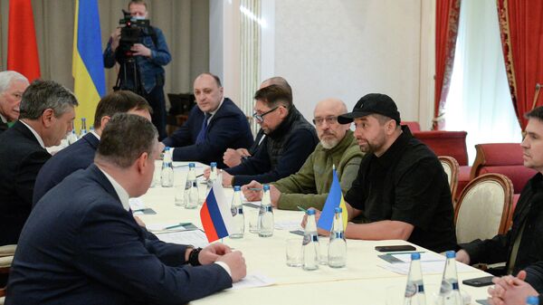 Переговоры России и Украины в Гомельской области - Sputnik Азербайджан