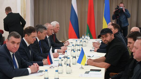 Переговоры России и Украины в Гомельской области - Sputnik Азербайджан