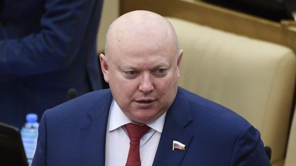 Первый заместитель председателя комитета Государственной Думы РФ по обороне Андрей Красов - Sputnik Азербайджан