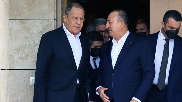 Sergey Lavrov və Mövlud Çavuşoğlu - Sputnik Azərbaycan