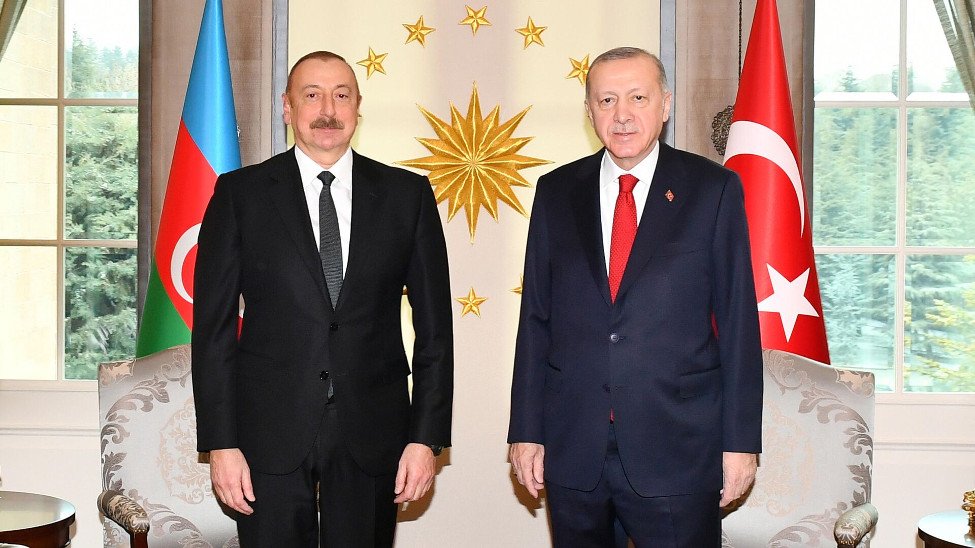 Ильхам Алиев и Реджеп Тайип Эрдоган, фото из архива - Sputnik Азербайджан, 1920, 06.02.2023