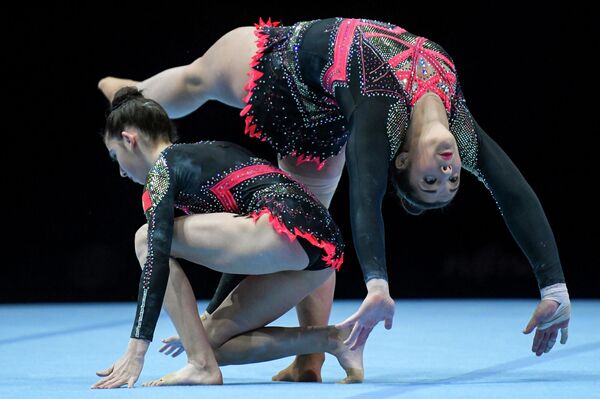 13 марта в Национальной арене гимнастики в Баку завершился чемпионат мира по акробатической гимнастике. - Sputnik Азербайджан