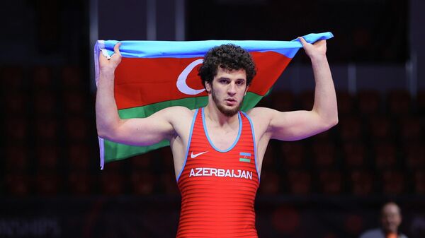 Азербайджанский борец вольного стиля Абубакр Абакаров - Sputnik Азербайджан