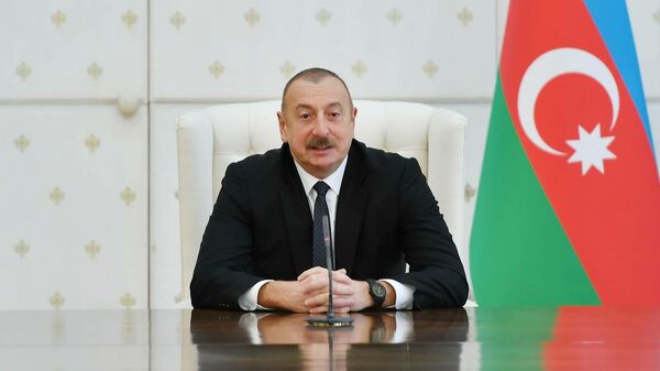 Президент Ильхам Алиев принял участников состоявшегося в Болгарии VII чемпионата Европы по борьбе - Sputnik Азербайджан