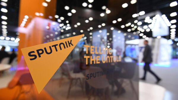 Лого международного информационного агентства и радио Sputnik  - Sputnik Азербайджан