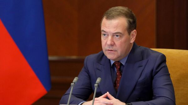 Зампред Совета безопасности РФ Д. Медведев провел заседание межведомственной комиссии Совбеза РФ - Sputnik Азербайджан