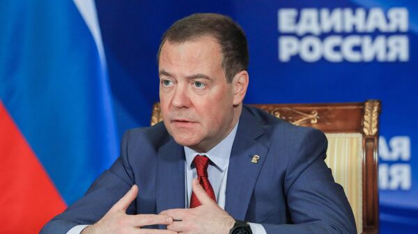 Rusiya Təhlükəsizlik Şurasının sədr müavini Dmitri Medvedev - Sputnik Azərbaycan