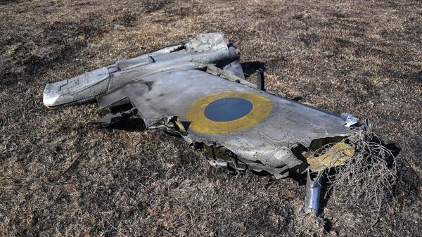 Сбитый украинский штурмовик Су-25 в Херсонской области - Sputnik Азербайджан