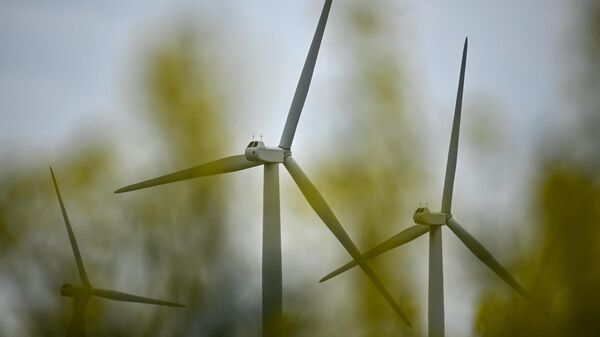 Ветряные электростанции, фото из архива - Sputnik Azərbaycan