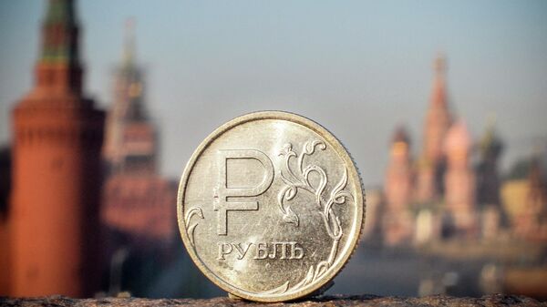 Монета номиналом в один рубль, фото из архива - Sputnik Азербайджан