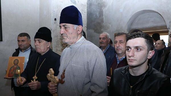 Члены албано-удинской общины посетили Худавенг - Sputnik Азербайджан