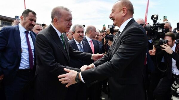 Встреча Президента Ильхама Алиева и Президента Реджепа Тайипа Эрдогана во время открытия аэропорта Ризе-Артвин - Sputnik Azərbaycan