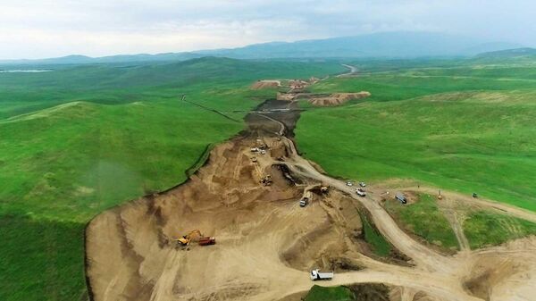 Строительство дороги Физули-Агдам - Sputnik Азербайджан