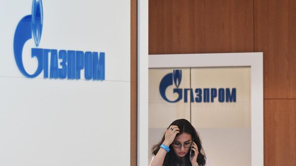 Павильон компании Газпром на площадке Восточного экономического форума во Владивостоке. - Sputnik Азербайджан
