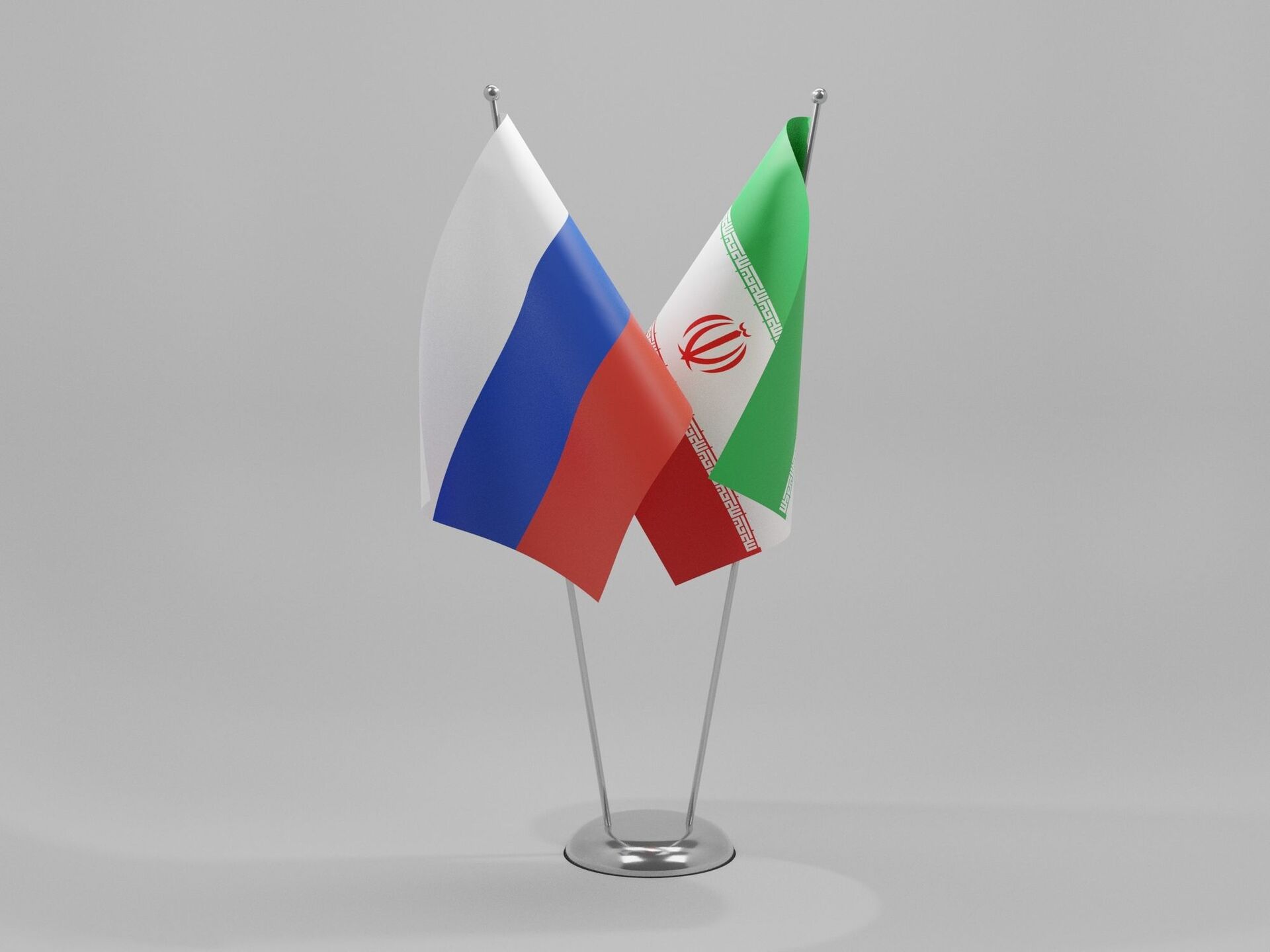 Флаги Ирана и России - Sputnik Azərbaycan, 1920, 10.12.2023