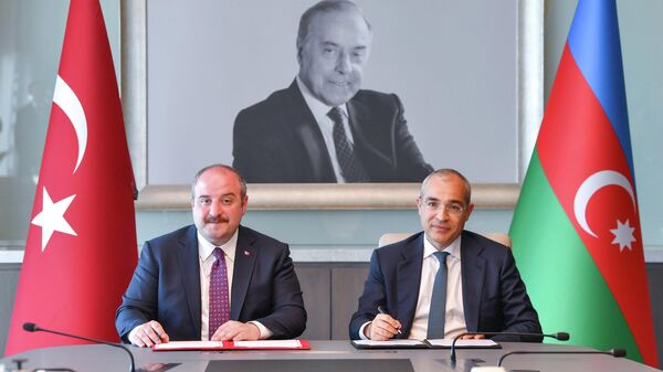 Церемония подписания меморандума между Азербайджаном и Турцией - Sputnik Азербайджан