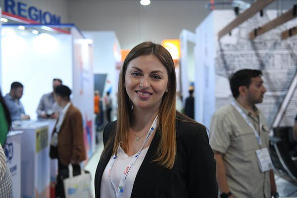 Участник международной выставке «Нефть и Газ Каспия» в рамках Бакинской энергетической недели. - Sputnik Азербайджан