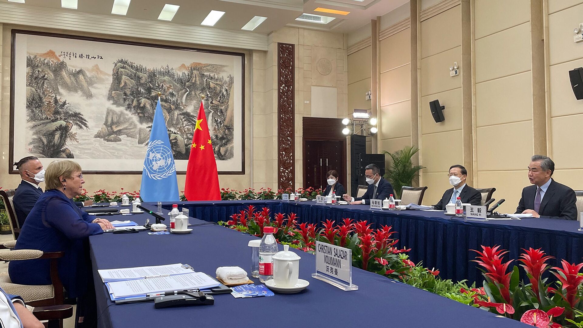 Визит верховного представителя ООН по правам человека Мишель Бачелет в Китай  - Sputnik Азербайджан, 1920, 02.06.2022