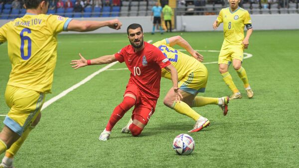 Матч 1-го тура футбольной Лиги наций между сборными Казахстана и Азербайджана - Sputnik Азербайджан