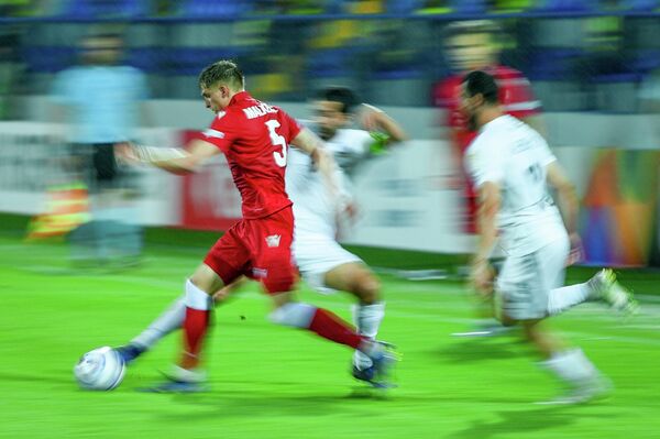 Azərbaycan və Belarus yığmaları arasında UEFA Millətlər Liqasının qrup mərhələsinin IV tur oyunu. - Sputnik Azərbaycan
