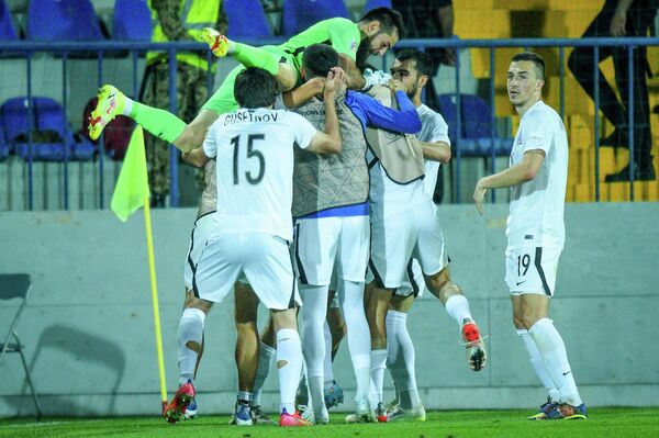 Azərbaycan və Belarus yığmaları arasında UEFA Millətlər Liqasının qrup mərhələsinin IV tur oyunu. - Sputnik Azərbaycan