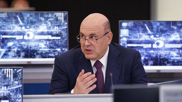 Председатель правительства РФ Михаил Мишустин  - Sputnik Azərbaycan