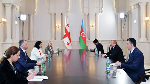 Президент Азербайджана Ильхам Алиев встретился с Президентом Грузии Саломе Зурабишвили - Sputnik Азербайджан