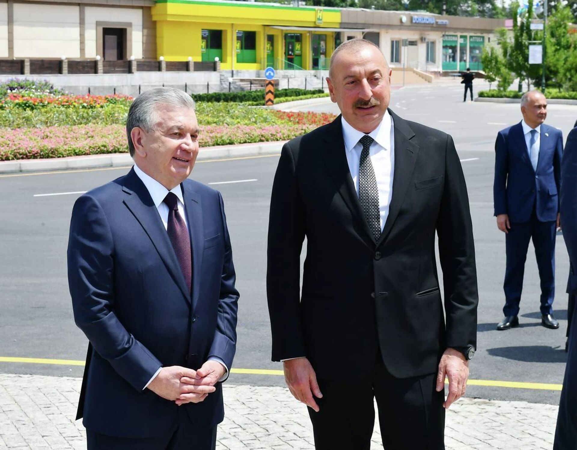 Президент Азербайджана Ильхам Алиев и Президент Узбекистана Шавкат Мирзиёев - Sputnik Azərbaycan, 1920, 21.06.2022