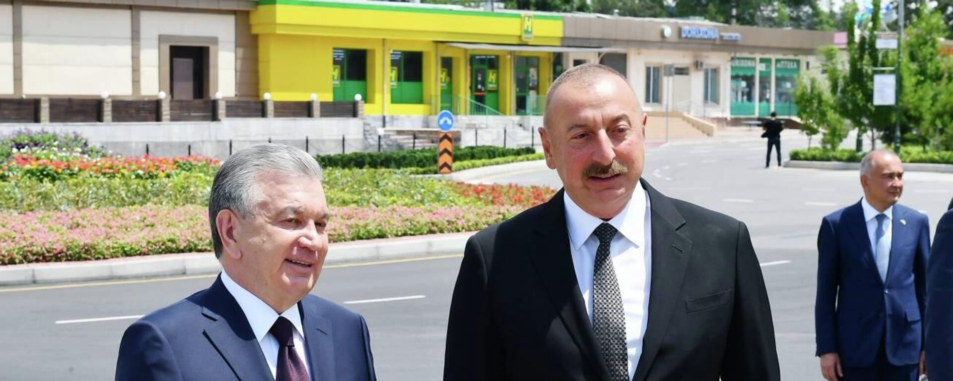 Президент Азербайджана Ильхам Алиев и Президент Узбекистана Шавкат Мирзиёев - Sputnik Azərbaycan, 1920, 24.07.2022