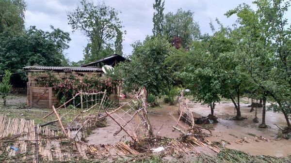 Последствия наводнения в Геранбое - Sputnik Азербайджан