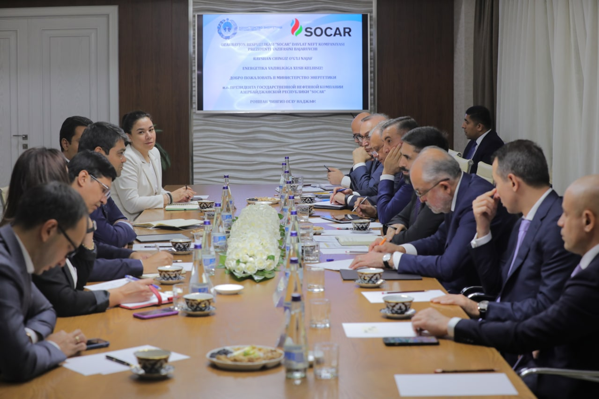 В Министерстве энергетики Республики Узбекистан 5 июля 2022 года состоялись переговоры с делегацией SOCAR (Азербайджан) - Sputnik Азербайджан, 1920, 07.07.2022