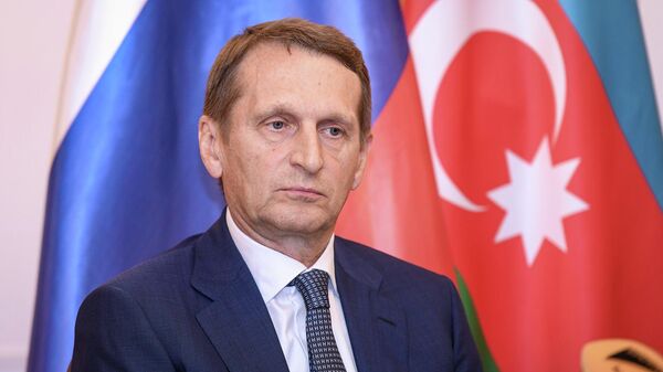 Директор Службы внешней разведки России Сергей Нарышкин - Sputnik Azərbaycan