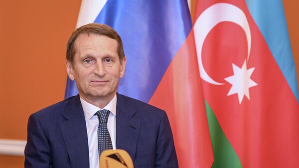Директор Службы внешней разведки России Сергей Нарышкин - Sputnik Азербайджан