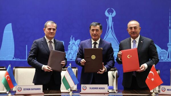Заседание диалогового формата Узбекистан-Азербайджан-Турция - Sputnik Азербайджан