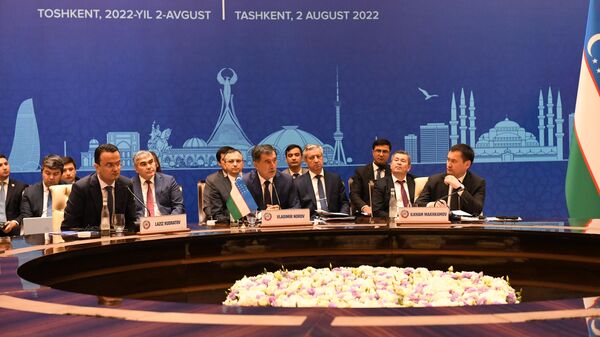 Трехсторонняя встреча Узбекистан-Азербайджан-Турция в Ташкенте - Sputnik Азербайджан