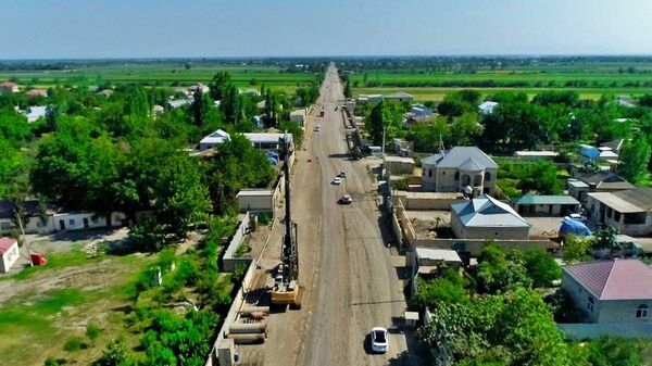 Строительство автомагистрали Барда-Агдам - Sputnik Азербайджан