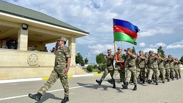 Азербайджанские новобранцы приведены к военной присяге - Sputnik Азербайджан