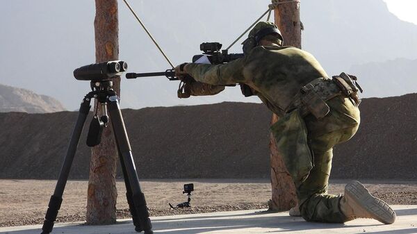 Азербайджанские военные в конкурсе Снаперский рубеж - Sputnik Азербайджан